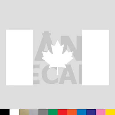 Canadian Flag Vinyl Die Cut Decal Sticker - Canada Maple Leaf • $2.99