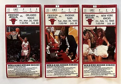 Chicago Bulls*1992-93*Ticket Stub Trio*Michael Jordan*44 Points*📈📈 • $39.99