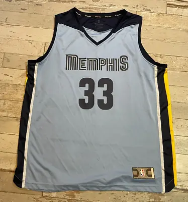 Memphis Grizzlies Jersey #33 Marc Gasol Men 2XL NBA Fanatics # Retires April '24 • $23.95