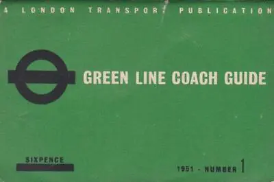 London Transport Green Line Coach Guide 1951 No.1 With Route Map • £4.50
