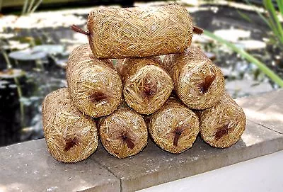 £12.99 • Buy 8x Barley Straw Logs - Green Water Algae Treatment For Ponds - Treats 8000 Gal
