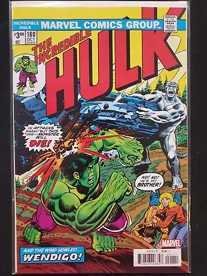 The Incredible Hulk #180 Facsimile Edition Marvel 2023 VF/NM Comics • $2.87