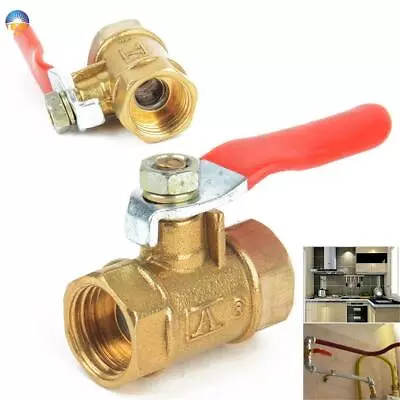 £6.66 • Buy 3Sizes 1/4  3/8  1/2 BSP Full Flow New Lever Ball Valve Female To Female Various