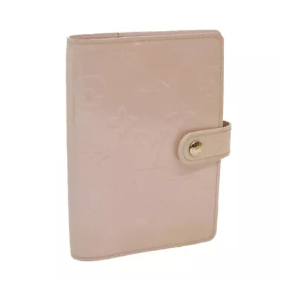 LOUIS VUITTON Vernis Agenda PM Day Planner Cover Pink R2101F LV Auth Hk1004 • £150.84