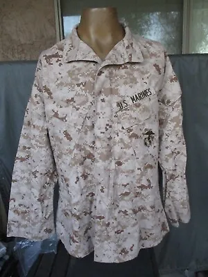 USMC Desert Marpat Utility Combat Shirt MEDIUM REGULAR MR Blouse • $25