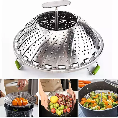 Vegetable Steamer Basket For Cooking Food Veggie Broccoli Meat Steamer Pot Cooke • $9.58