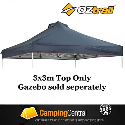 OZTRAIL 3x3M (150D BLUE) CANOPY FOR DELUXE GAZEBO REPLACEMENT ROOF • $89.99