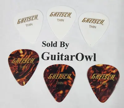 Gretsch Thin Guitar Picks Classic 351 Shell MADE IN THE USA 6 Picks DISCONTINUED • $14