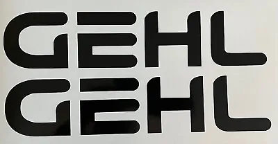 GEHL Equipment - 18” Inch Sticker Decal Logo - Set Of 2 Black Machine Diesel 4x4 • $18.95