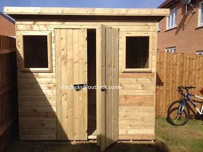 Shed Garden Outdoor Workshop Tool Store Heavy Duty Tanalised Bike Store Gym Bar • £1230