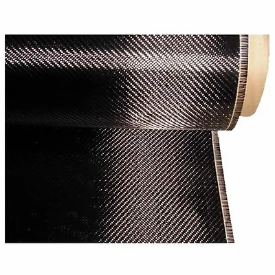 Carbon Fibre Cloth (Twill Weave) 1m X 250mm (200gm) • £10.73