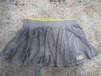 ADIDAS Stella McCartney Women's GRAY/YELLOW Tennis Skirt/Skort - Size Large • $19.95