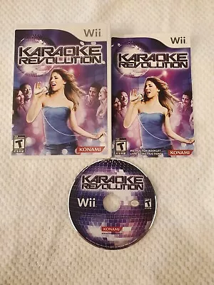 Karaoke Revolution (Nintendo Wii 2009) Disk/case/manual (no Mic) • $7.98