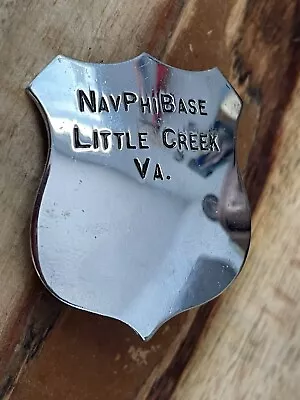 $25.49 • Buy RARE WW2 Era U.S. Navy NAVPHIBASE Naval Amphibious Base Little Creek VA Badge
