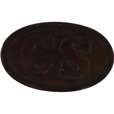 Cs Csa Civil War Confederate States Army Military Vintage Belt Buckle • $85