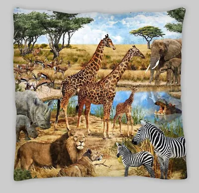 £6.10 • Buy Kids Nursery Bedroom Animals Giraffe Jungle  Cute CUSHION COVER  45x45 CM