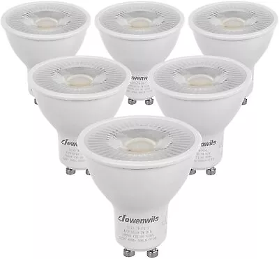 6 Pack GU10 Dimmable Bulb 7W(50W  Equivalent) LED Bulbs 5000K Daylight • $12.74