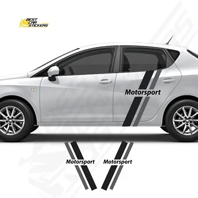 Fits Seat Side Racing Stripes Car Stickers /Car Graphics Vinyl Made In UK • £26.99