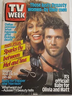 TV Week 1985 Sep- Mel GibsonOliviaDallasDynastyANZACSKerry Armstrong • £17.04