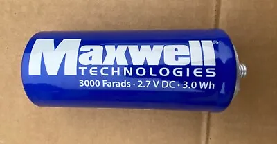 1 Super Capacitor Maxwell Farad Capacitor 2.7V 3000F  • $57