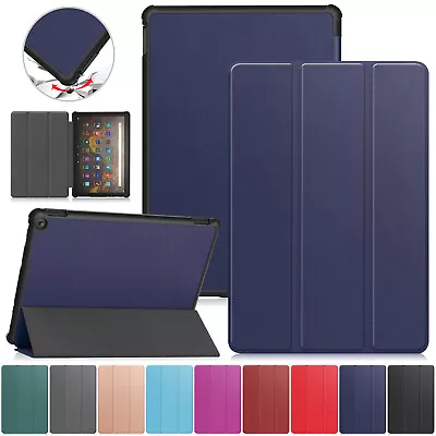 For Amazon Kindle Fire HD 10 13th Gen 2023 Smart Case Leather Flip   Stand Cover • $21.99