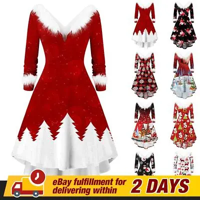 £5.89 • Buy Mrs Santa Claus Christmas Fancy Dress Xmas Adult Womens Ladies Costume Outfit