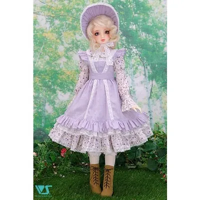 BJD Volks Super Dollfie Dream SD SDGr SD13 DD Komorebi Apron Dress Violet Outfit • $59.95