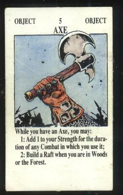 Axe Purchase Card For Talisman 2nd Edition By Games Workshop • £2