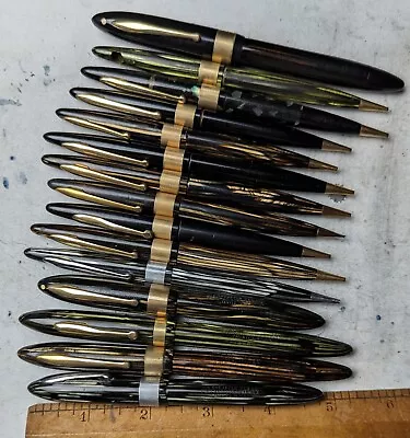 Huge Lot Of Sheaffer Milled Bands Vintage Fountain Pen Pencil 4 With Nibs 14k • $91