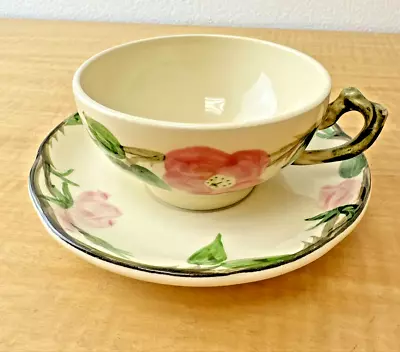 Vintage Lot Franciscan DESERT ROSE China USA Black Backstamp Teacup & Saucer • $15.99