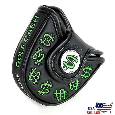 Cash Money Black MALLET Magnetic Putter Cover For Scotty Cameron Odyssey 2ball • $19.99