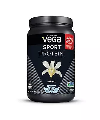 Vega Sport Protein Powder Vanilla 14 Servings 20.4 Oz Plant-Based Vegan Protein • $41.24