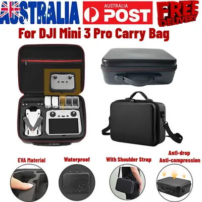$34.95 • Buy For DJI Mini 3 Pro Drone Storage Bag Portable Handbag Carrying Case PU Leather