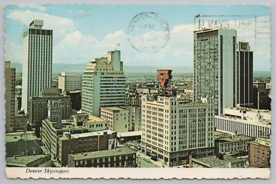 $2.29 • Buy State View~Air View Skyscrapers In Denver Colorado~Continental Postcard