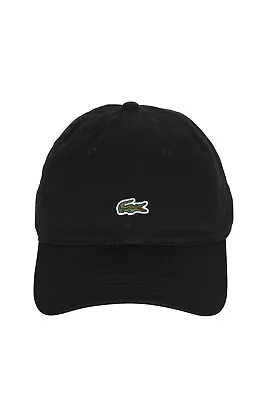 Lacoste Unisex Organic Cotton Twill Cap In Black RK0491 51 031 • $51