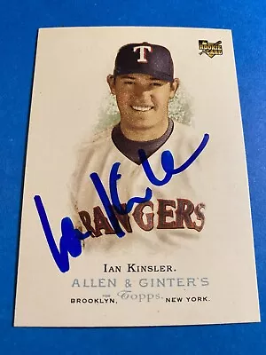 Ian Kinsler 2006 Topps Allen & Ginter Auto Ip Signed Texas Rangers Trhof Tigers • $19.99