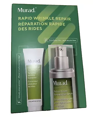 Murad Rapid Wrinkle Repair Wrinkle Corrector & Retinol Youth Eye Serum Set • $59.99