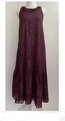 Veronica Maine Burgundy Dress Size 8 • $15