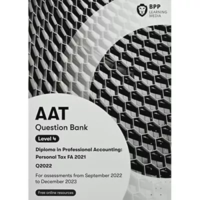 AAT Personal Tax: Question Bank - Paperback / Softback NEW Media BPP Lear 24/01 • £19.78