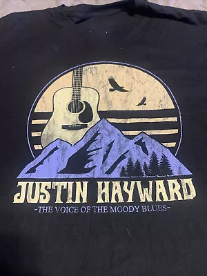 Justin Hayward The Voice Of The Moody Blues Shirt Black Unisex S-5XL CC4627 • $18.99