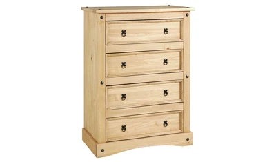 £179.99 • Buy Puerto Rico 4 Drw Chest Of Drawers - Light Pine