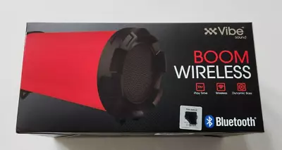 Vibe Bluetooth Boom Wireless Sound Red Speaker ( New ) • $19.99