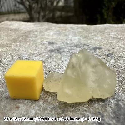 Certified Libyan Desert Glass Tektite - MP6214 - Genuine Meteorite Mineral • £33