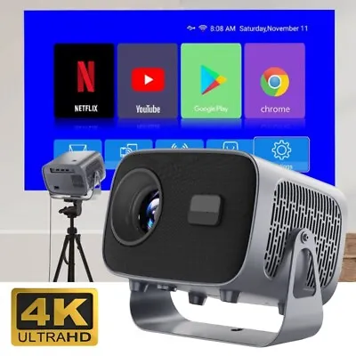 4K Mini Projector 12000 Lumen LED 1080P WiFi Bluetooth UHD Portable Home Theater • $30