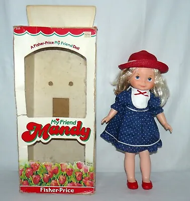 A Fisher Price My Friend Doll 17  Mandy Vintage 1970 Blue Eyes • $20.93