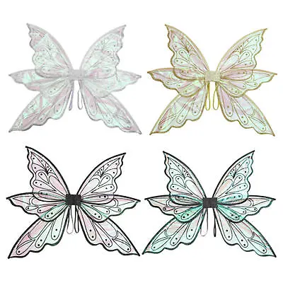 Fairy Wings For Women Girls Butterfly Elf Wings For Kids Dress Up Party Costume • £15.69