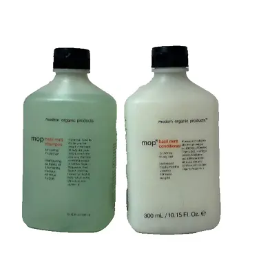 MOP Basil Mint Shampoo & Conditioner Combo Normal To Dry Hair 10.15 Oz Ea(42/83) • $44.99