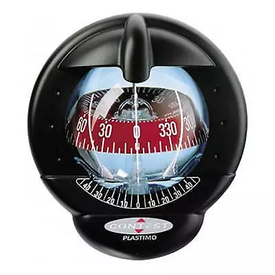 Nautos 64416 - Contest 101 Compass - Vertical Mount Black Compass With Red Card • $267.39