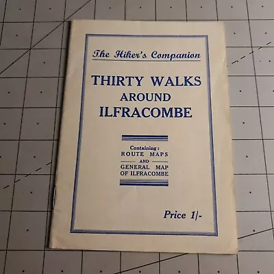 Thirty Walks Around Ilfracombe Official Souvenir Guide Vintage Book • £6