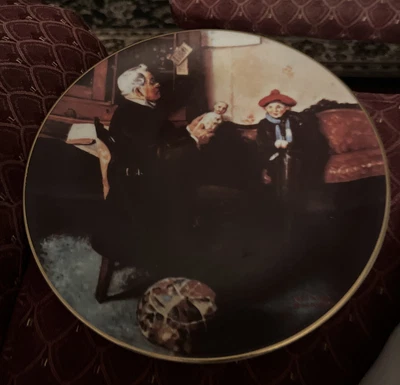 $3 • Buy Royalwood Norman Rockwell The Doctor And The Doll China Vintage 8  Plate 1977